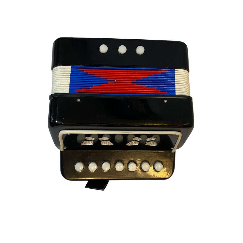 Vintage 7 Key Child Prodigy Midget Accordion. Polka Fun! - Picture 7 of 15